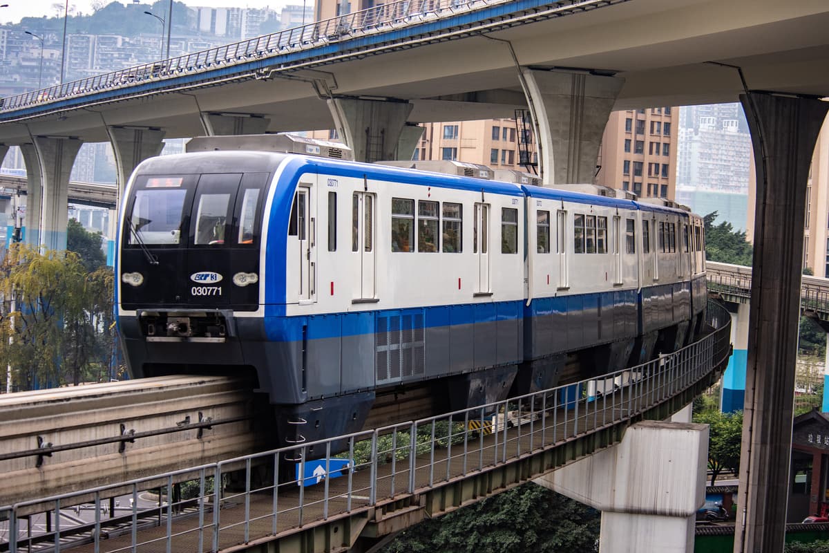 Liziba Light Rail, Chongqing