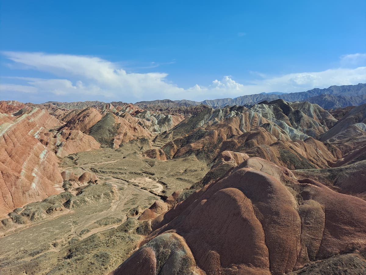 Zhangye Danxia colored hills