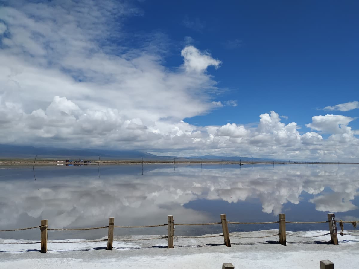 Chaka Salt Lake reflections