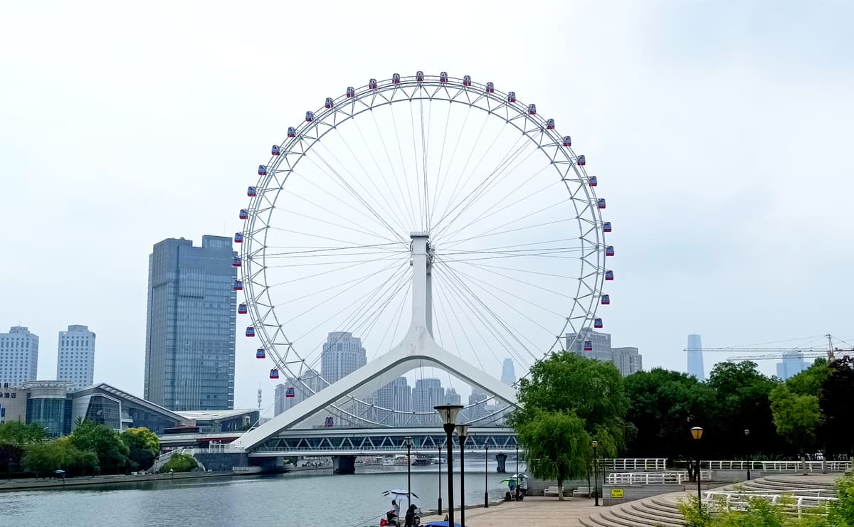 Tianjin Eye and Haihe River