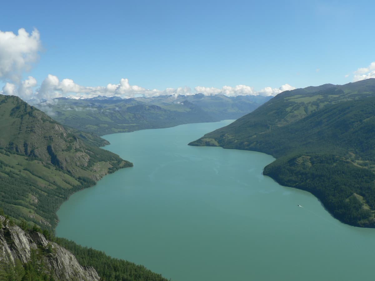 Kanas Lake and Altai forests