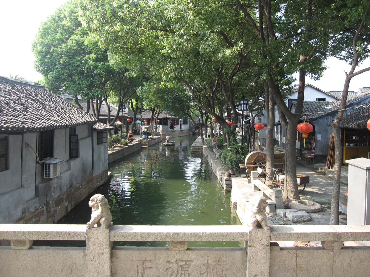 Wuzhen canals and waterside houses