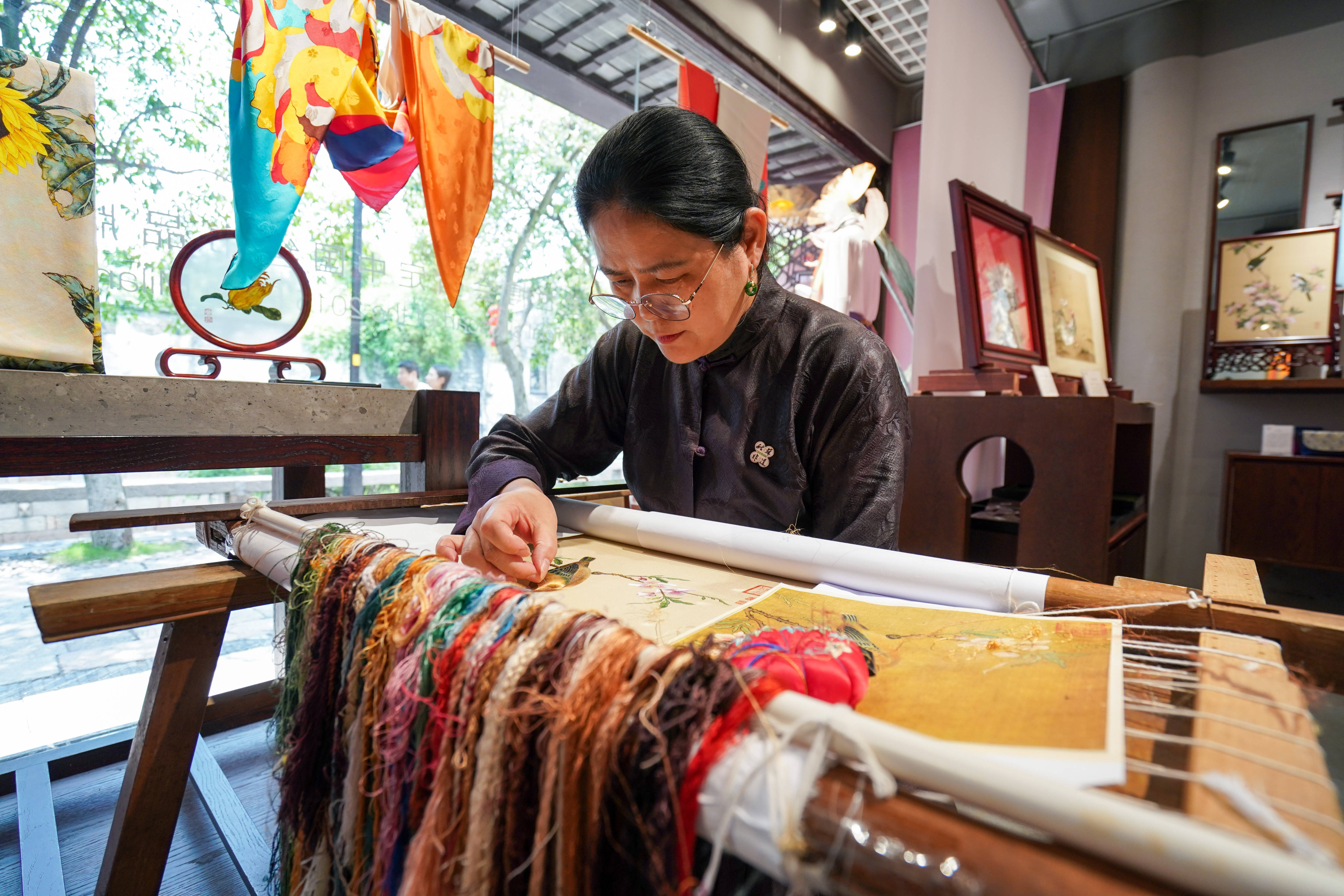 Suzhou embroidery craft